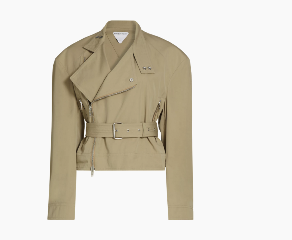 Bottega Veneta Compact Cotton Biker Jacket