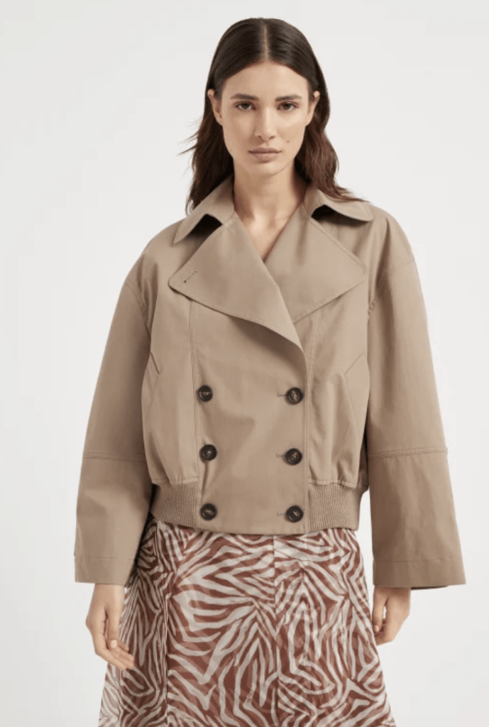 Brunello Cucinelli Cropped Trench