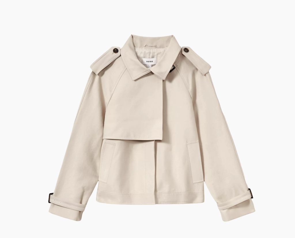 Reiss Mila Short Trench Jacket